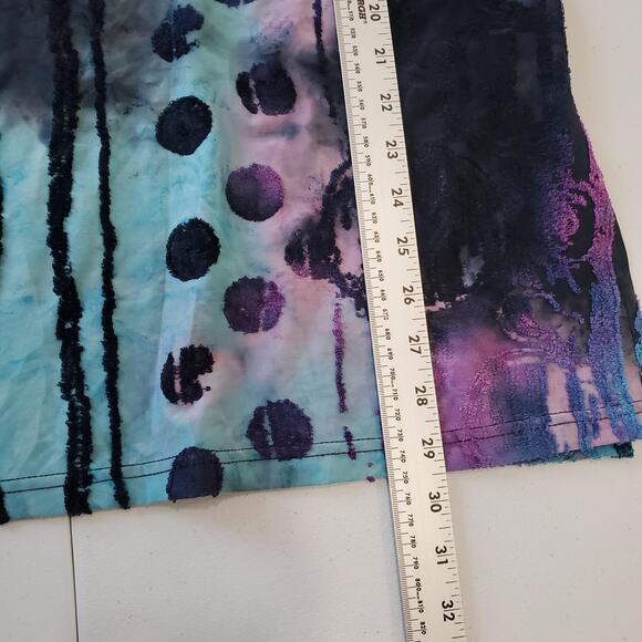 Creation Shirt Womens 2X Multicolor Abstract Tunic 3/4 Sleeve Button Detail - Picture 6 of 8